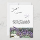 Rustige  lavender Vrijgezellenfeest Hout Kaart (Voorkant)