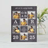 Rustige lei 6 Aangepast Afstuderen voor foto's Kaart (Staand voorkant)