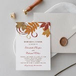 Rustige lekkernij-wrijvingsrepetitie kaart<br><div class="desc">Elegant herfst-themed bruiloft-repetitie voor diner-uitnodigingen ontwerp. Onze bruinachtige bruinjes zijn uitgerust met verzadigde herfst- en schuifkoeken. De kleuren zijn onder meer sinaasappel,  koper,  bruin,  rood en goud.</div>