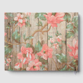 Rustige lente-bloei-weddenschap gastenboek (Achterkant)