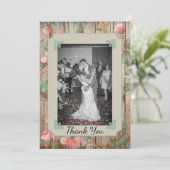 Rustige lente bloesems Weddenschap Hartelijk dank Bedankkaart (Staand voorkant)