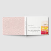 Rustige lenteteelt Floral Landscape Wedding Gastenboek (Volledig)