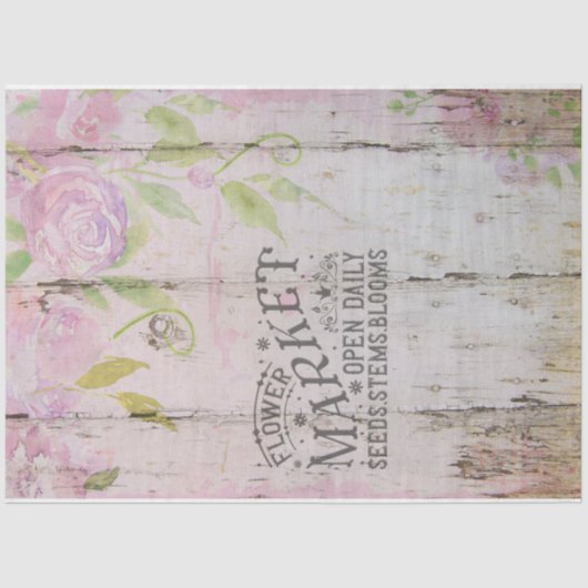 Rustige lentetest Waterverf ventilatormarktteken Tissuepapier (Voorkant)