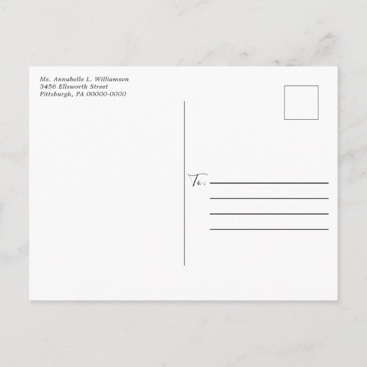 Rustige lentetulpen — Bridal Shower-uitnodiging Aankondigingskaart (Achterkant)