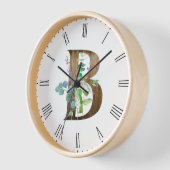 Rustige Letter B Lijst-klok (Hoek)