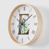 Rustige Letter E Lijst-klok (Hoek)