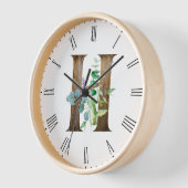 Rustige Letter H Lijst-klok (Hoek)