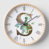 Rustige Letter S Lijst-klok (Voorkant)