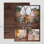 Rustige lettertypemachine Hartelijk dank voor FOTO Bedankkaart (Voorkant / Achterkant)