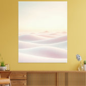Rustige lichte achtergrond met zandduinen canvas afdruk (Insitu (Woonkamer))