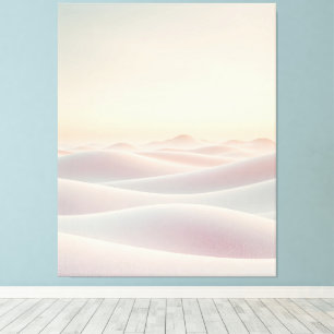 Rustige lichte achtergrond met zandduinen canvas afdruk