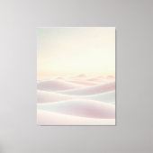 Rustige lichte achtergrond met zandduinen canvas afdruk (Voorkant)