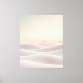 Rustige lichte achtergrond met zandduinen canvas afdruk