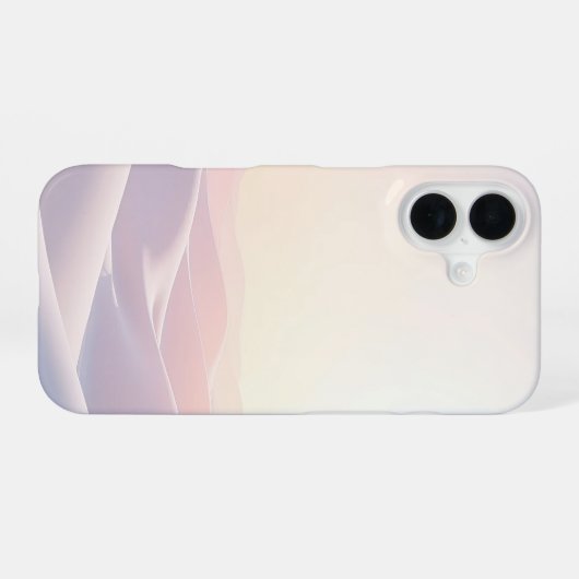 Rustige lichte achtergrond met zandduinen iPhone 16 hoesje (Achterkant horizontaal)
