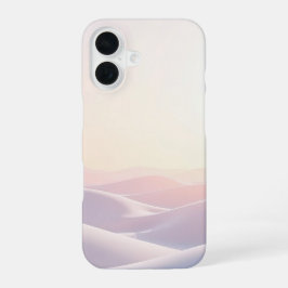Rustige lichte achtergrond met zandduinen iPhone 16 hoesje