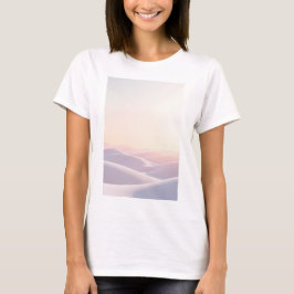 Rustige lichte achtergrond met zandduinen t-shirt