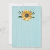 Rustige lichte Blauwgroen blauwe schuur - zonneblo Kaart (Achterkant)