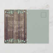 Rustige lichten en Vrijgezellenfeest met houtenfot Briefkaart (Achterkant)