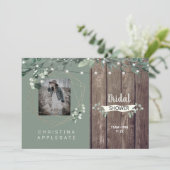 Rustige lichten en Vrijgezellenfeest met houtenfot Kaart (Staand voorkant)