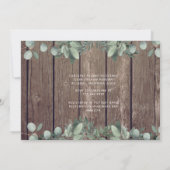 Rustige lichten en Vrijgezellenfeest met houtenfot Kaart (Achterkant)