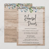 Rustige lichten Floral repetitie Kaart (Voorkant / Achterkant)