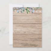 Rustige lichten Floral repetitie Kaart (Achterkant)