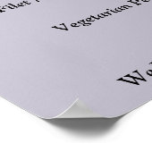 Rustige lichten Geel menu Poster (Hoek)