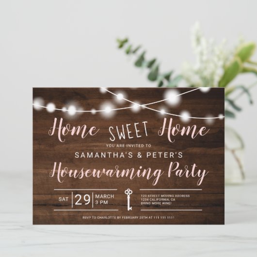 Rustige lichten thuis kaart (Staand voorkant)