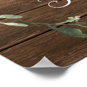 Rustige, lichtroze baby shower welkomstteken poster (Hoek)