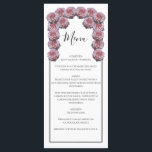 Rustige lichtroze Rozen bruiloft Menu<br><div class="desc">Dit ontwerp is uitgerust met roze roze roze rozen. De lichtroze rozen worden gecomplimenteerd met een elegante zwarte rand. De lichtroze tinten van de roos bloemen creëer een rustige florale tuin. Elegant trouwmenu kaartontwerp met moderne elementen. Er zijn ook huwelijksuitnodigingen en andere kantoorbenodigdheden beschikbaar.</div>