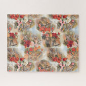 Rustige Lieflijke Vintage Engelse Cottage Collage Legpuzzel (Horizontaal)