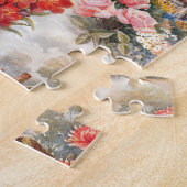 Rustige Lieflijke Vintage Engelse Cottage Collage Legpuzzel (Zijkant)