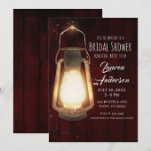 Rustige Lights Cherry Wood Vrijgezellenfeest Kaart (Voorkant / Achterkant)