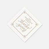 Rustige Lijst - Gepersonaliseerde Thanksgiving Servet (Hoek)
