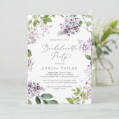 Rustige Lila Bachelorette Party Kaart (Staand voorkant)