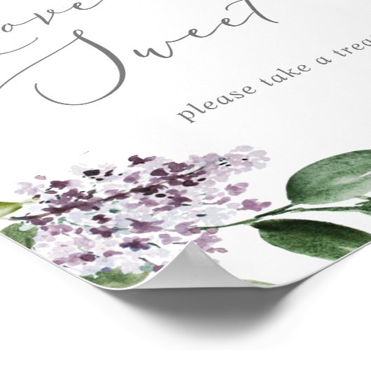 Rustige Lila liefde is een trouwe weddenschap Poster (Hoek)