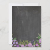 Rustige Lila ventilatorkrijt  rustpartij Kaart (Achterkant)