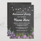 Rustige Lila ventilatorkrijt  rustpartij Kaart (Voorkant / Achterkant)