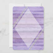 Rustige Lila wood- en oortweddenschappen Kaart (Achterkant)