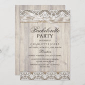 Rustige lobby & wood Bachelorette Party Kaart (Voorkant / Achterkant)