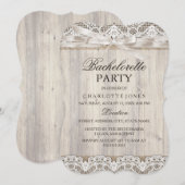 Rustige  lobby & wood Bachelorette Party Kaart (Voorkant / Achterkant)