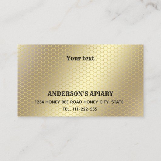  rustige logo bijen visitekaartje (Achterkant)