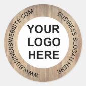 Rustige logo VerpakkingsLabels Ronde Sticker (Voorkant)