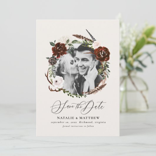 Rustige loof en antler, behalve de datum aankondiging (Staand voorkant)