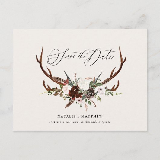 Rustige loof en antler, met uitzondering van de da aankondigingskaart (Voorkant)