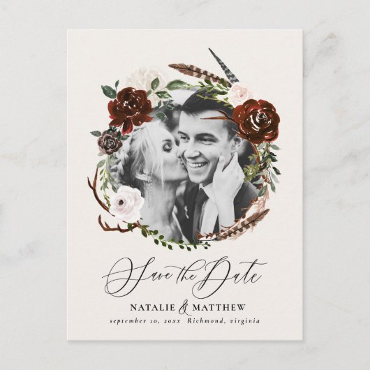 Rustige loof en antler, met uitzondering van de da aankondigingskaart (Voorkant)