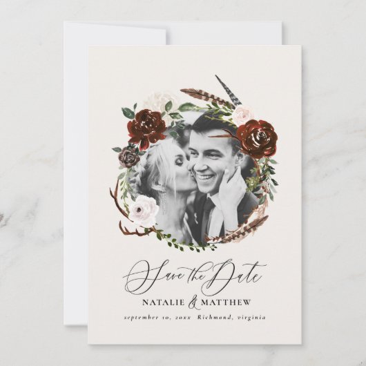 Rustige loof, staartrogschuur, met uitzondering va save the date (Voorkant)