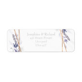 Rustige loof, zomeradres etiket (Voorkant)