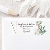 Rustige loof, zomeradres etiket (Insitu)