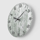 Rustige look White Toned Roman Numeral Large Clock Grote Klok (Hoek)